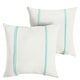 preview thumbnail 15 of 42, Sorra Home Sunbrella Outdoor Double Petite Flange Pillow Set of 2
