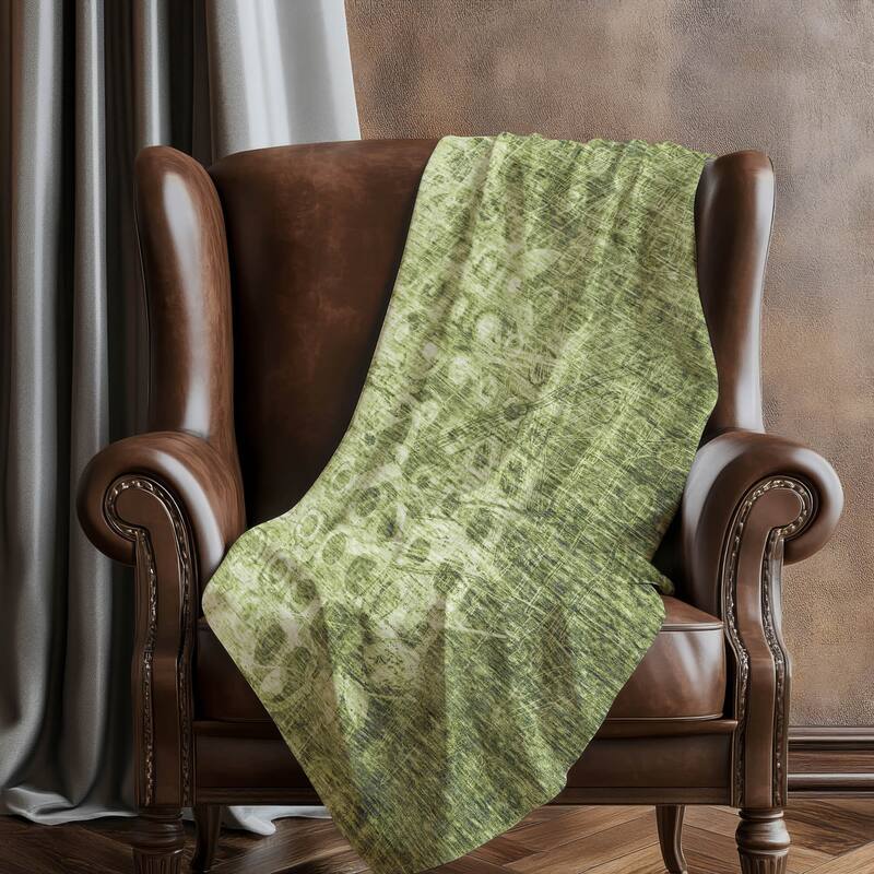 Premium Machine Washable Modern Prints Sherpa Throw Blanket