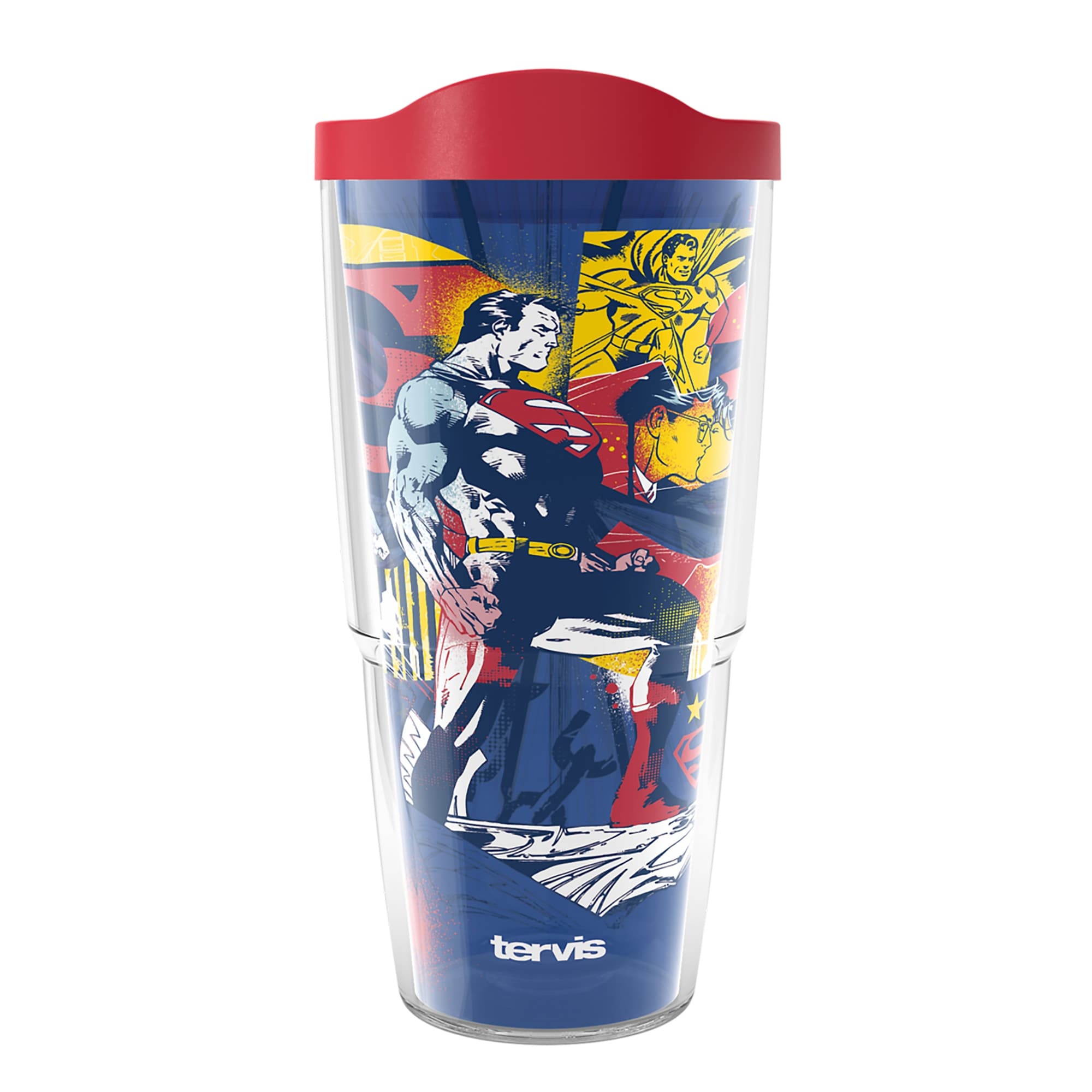 Tervis Warner Brothers DC Comics Superman The One and Only 85th Anniversary Made in USA Double Walled Insulated Travel Tumbler,