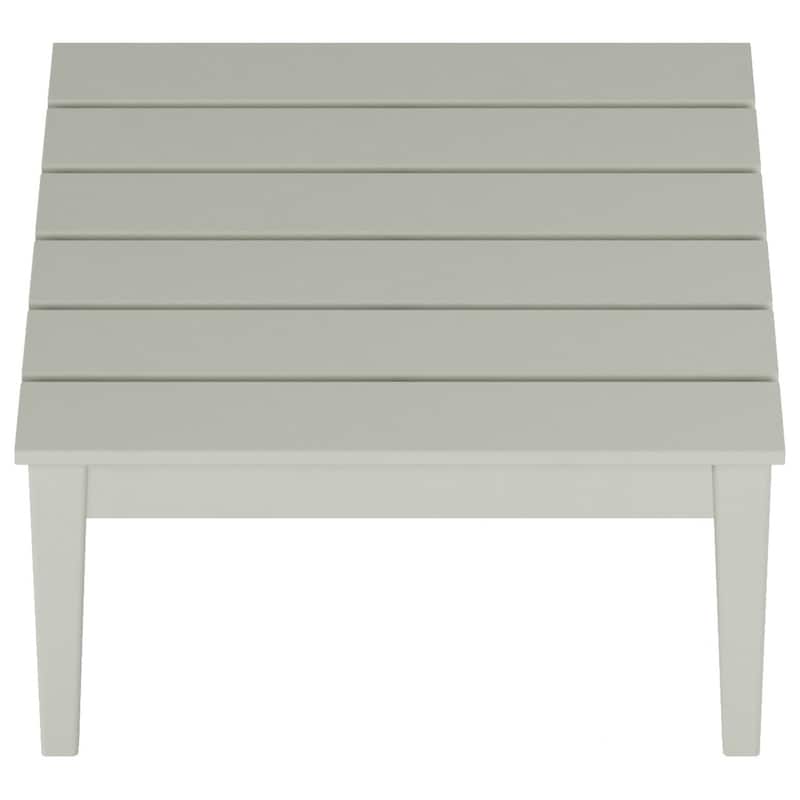 Polytrends Shoreside HDPE Eco-Friendly All Weather Square Modern 32" Conversation Table
