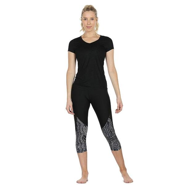 Shop Icyzone Activewear Fitness Yoga Tops Workout V Neck Open Back T Shirts For Wo Medium Overstock 31761359