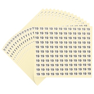 Store Number Sticker Number Stickers Number Round Sticker Self-Adhesive Small Label for ...