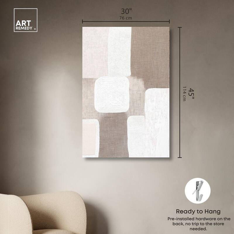Stucco Squares I Canvas by Art Remedy, Gallery Wrapped