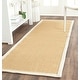 preview thumbnail 4 of 62, SAFAVIEH Natural Fiber Edle Border Sisal Rug 2'6" x 10' Runner - Wheat