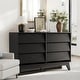preview thumbnail 14 of 12, 6-Drawer Dresser for Bedroom, 47.2" Wide Mid Century Chest of Drawers, Wooden Dresser TV Stand, Vintage Dressers