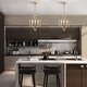 preview thumbnail 2 of 12, Modern Gold 3-Light Candle Chandelier Foyer Pendant Lights for Kitchen Island