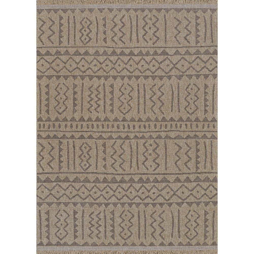 Dream Decor Rugs Triballe Concord Brown Indoor Outdoor Area Rug