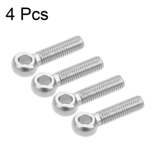 10 Pieces M6 Machinery Shoulder Lifting Forged Eye Bolt 304 Stainless Steel Ring Shape Rigging Eye Bolt
