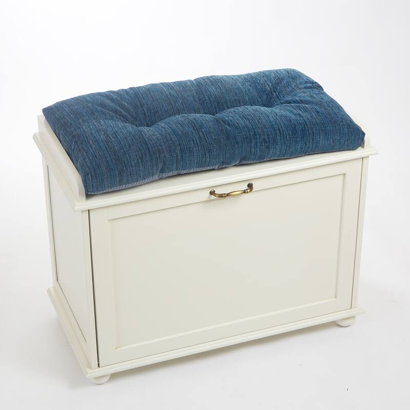 Klear Vu Polar Chenille Fabric Non-Slip Overstuffed 27" Bench Cushion