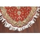 preview thumbnail 5 of 12, Wool/ Silk Floral Persian Tabriz Area Rug Hand-knotted Foyer Carpet - 4'3" x 6'4"