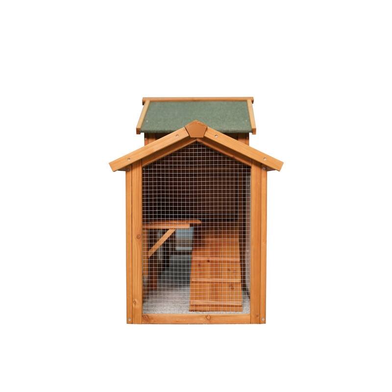 Extra Large Rabbit Hutch with 2 Runs, Outdoor Bunny Cage, Chicken Coop Guinea Pig House Animal