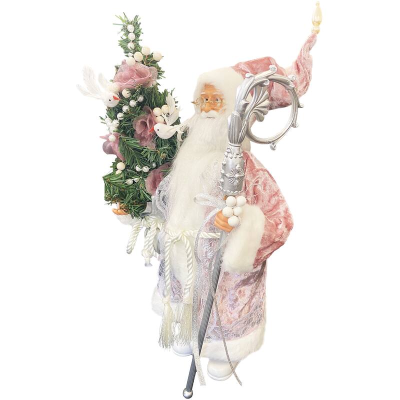 15" Mauve Victorian Claus