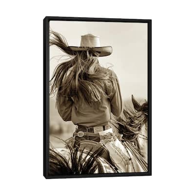 iCanvas "Cowgirl" by Lisa Dearing Framed Canvas Print