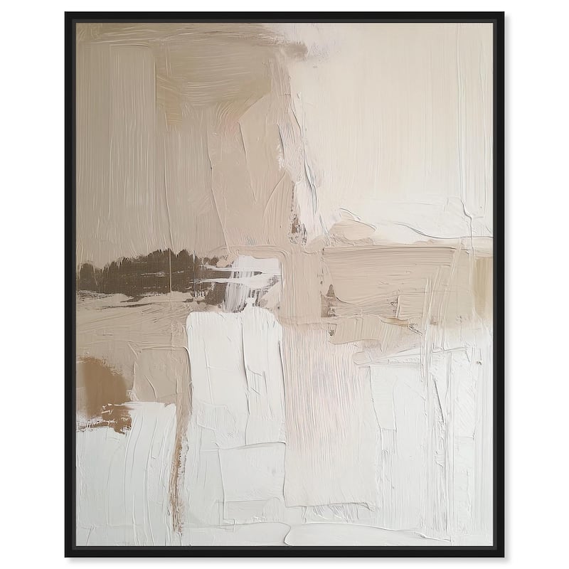 Subtle Earth Tones I Canvas by Art Remedy - 30" x 36" - Black