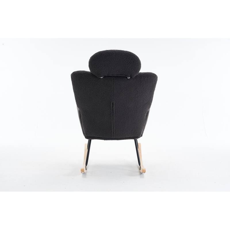 Teddy Fabric Upholstered Accent Armchair Chair Rocking Chair
