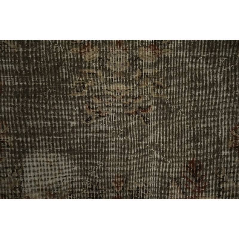 Hand Knotted Oriental 100% Wool Carpet Transitional Floral Beige & Ivories Anatolian Area Rug - 9' 0'' X 5' 5''