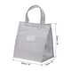 preview thumbnail 9 of 7, Insulated Lunch Bags, 8"x5"x9" Thermal Lunch Portable Containers Bag Grey