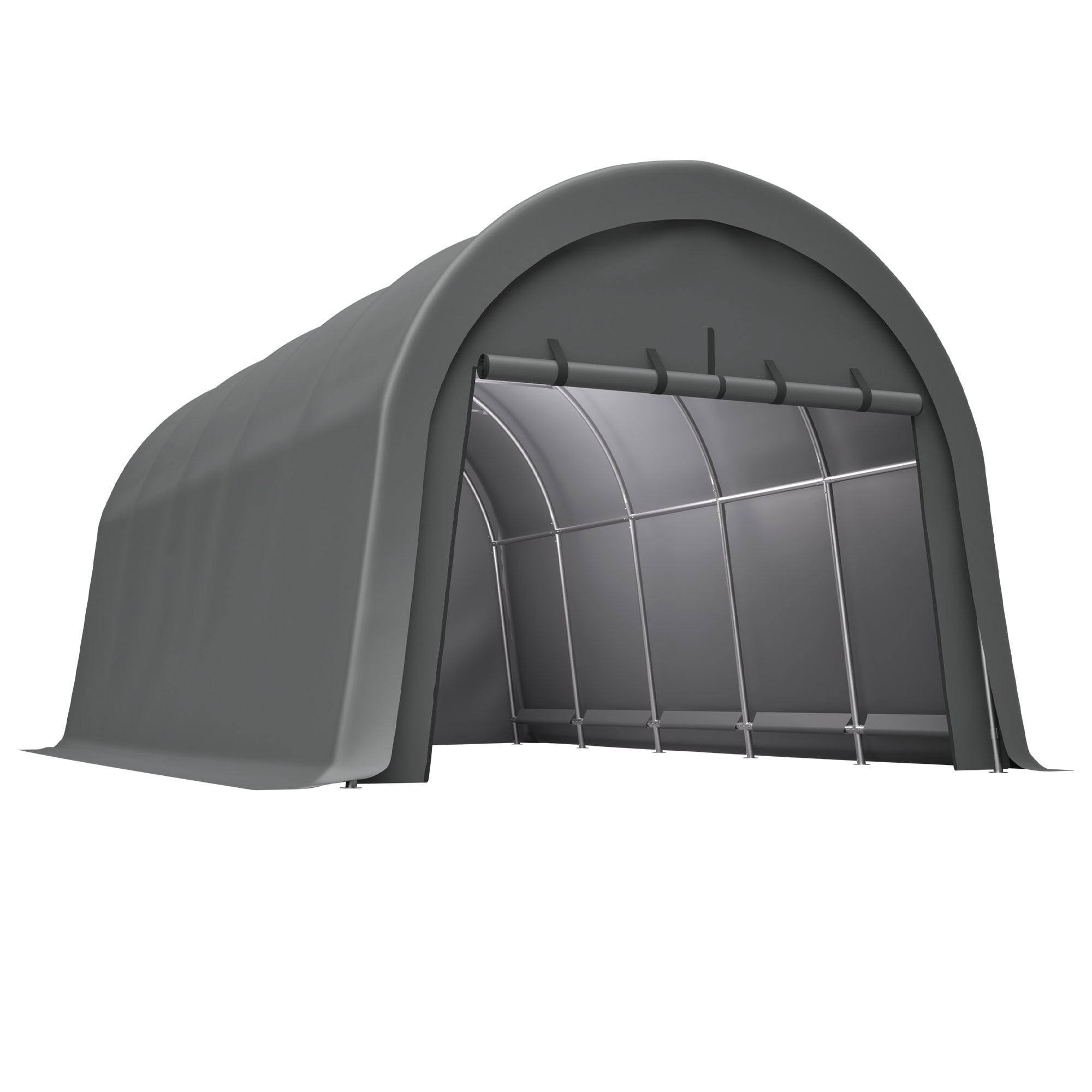 Heavy-Duty 12x20 FT Carport Canopy,Commercial-Grade Steel Frame Portable Garage,Waterproof Outdoor Storage Shed