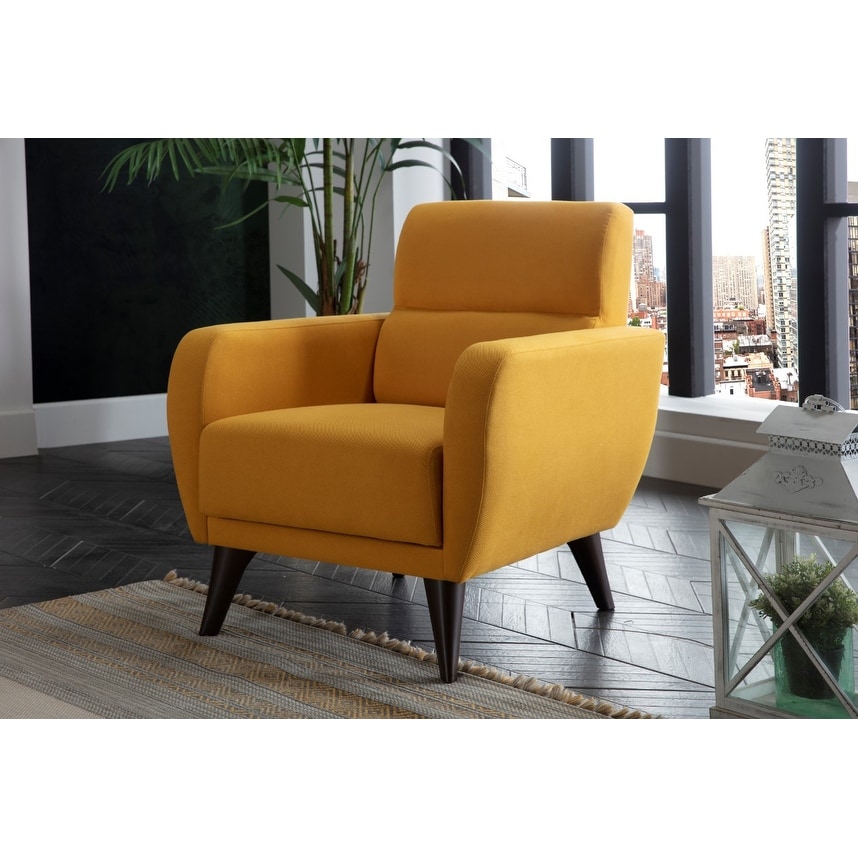 Yellow sales scandi chair