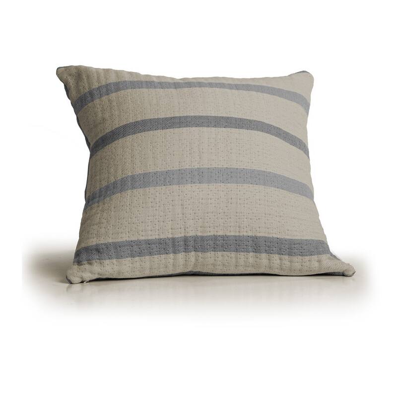 Farm to Home Horizon Decorative Pillow, Soft Reversible Cotton - Blue