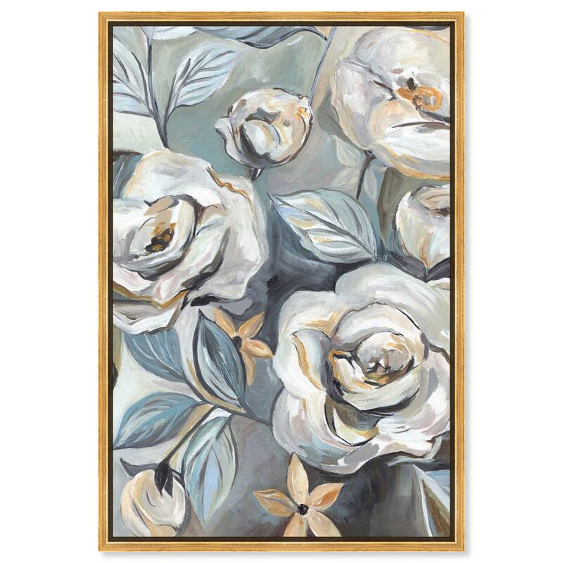 Grey Delight Canvas by Art Remedy - Gold - 20" x 30"