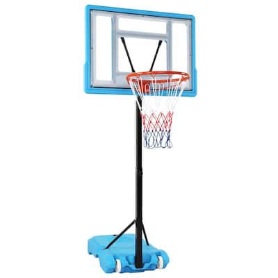 Portable Swimming Pool Basketball Hoop, 45"-53" Height Adjustable