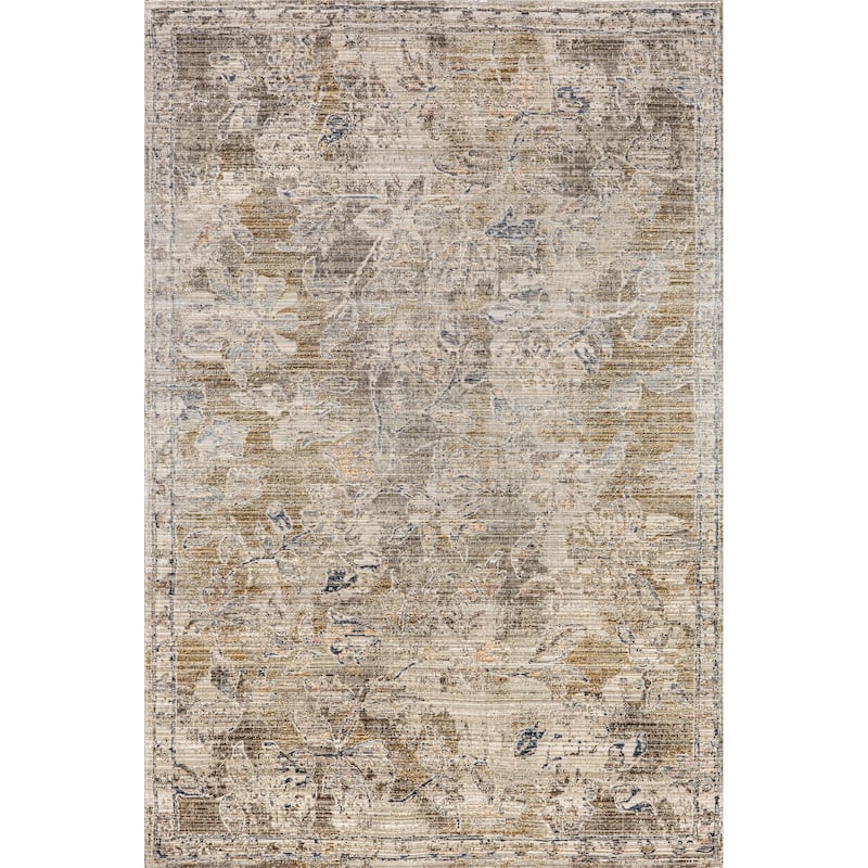 Nuloom Zenni Vintage Floral Indoor/Outdoor Machine Washable Area Rug