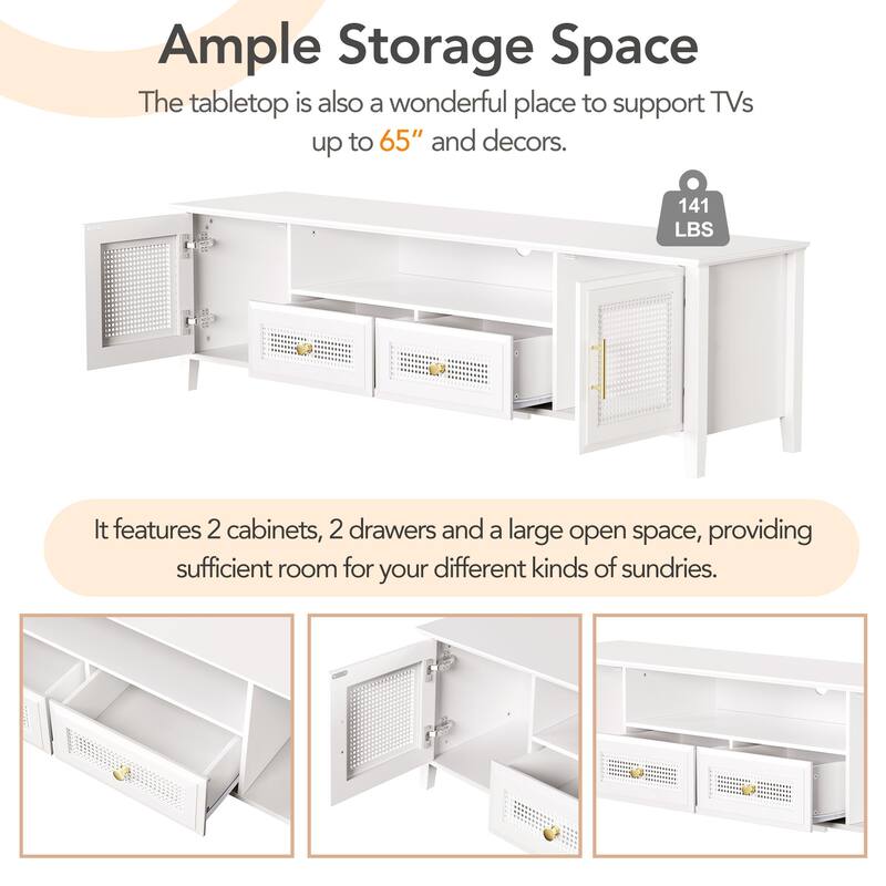 Modern TV Console Table with Drawers and Bed Bath & Beyond