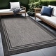 preview thumbnail 11 of 9, Washable Bordered Indoor Outdoor Rug for Patio, Deck, Porch