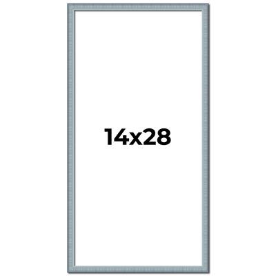 14x28 Frame Rustic Sky Blue Solid Wood Picture Frame | 0.75 Inch