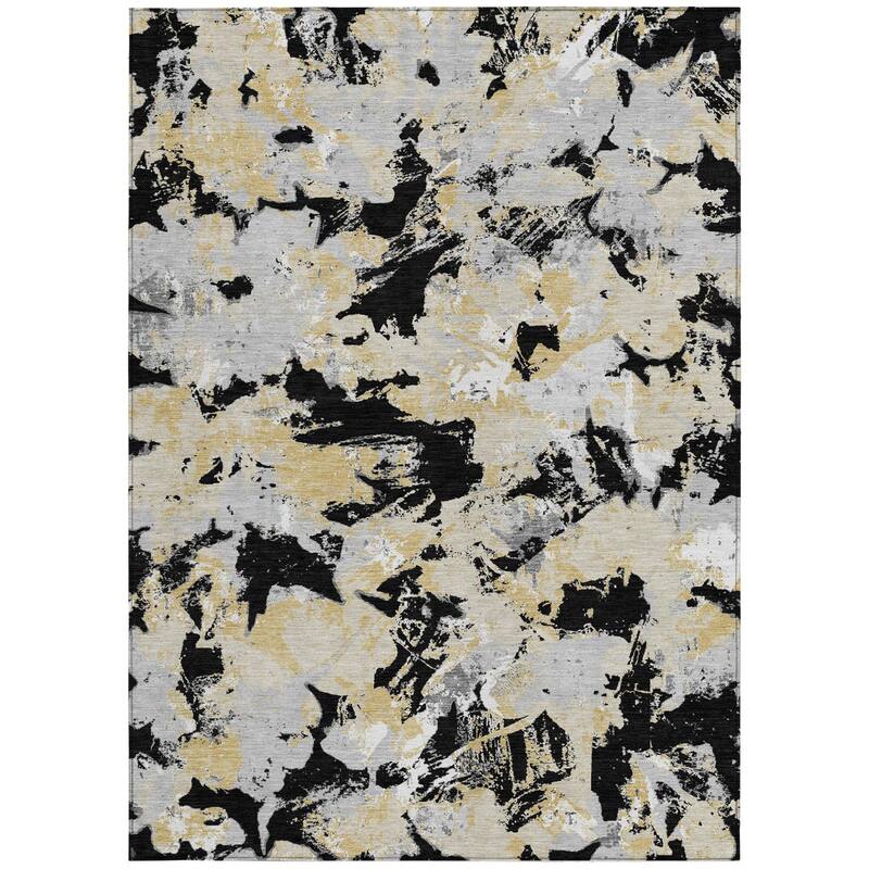 HomeRoots Floral Transitional Rectangle Outdoor Rug