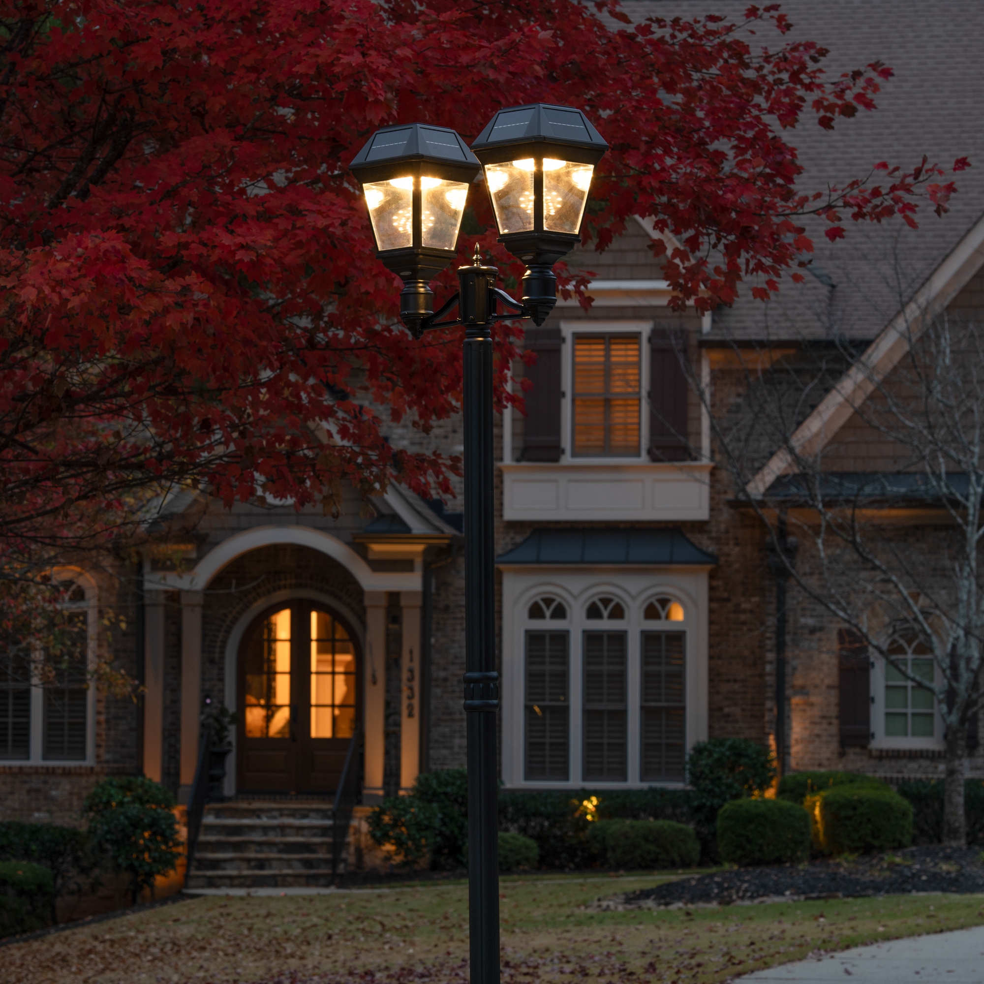Gama Sonic Imperial III 2 Light Commercial Solar Post Light w 2 Color Bed Bath Beyond 39524429