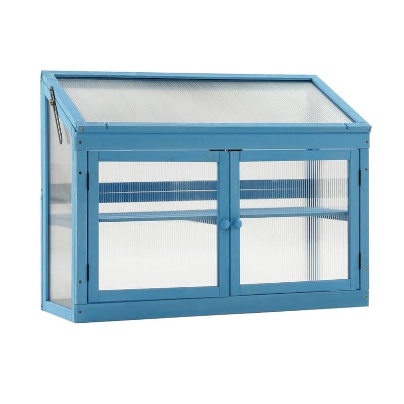 MCombo 2-Tier Cold Frame Greenhouse, Solid Wood 0160