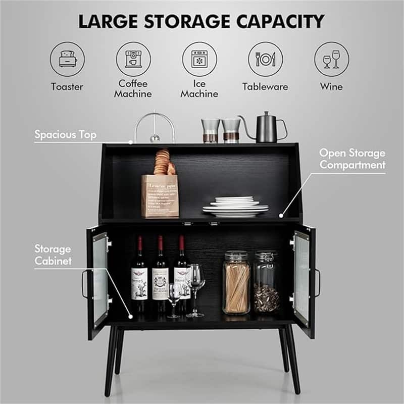 Buffet Storage Cabinet - 16"D x 31.5"W x 40"H