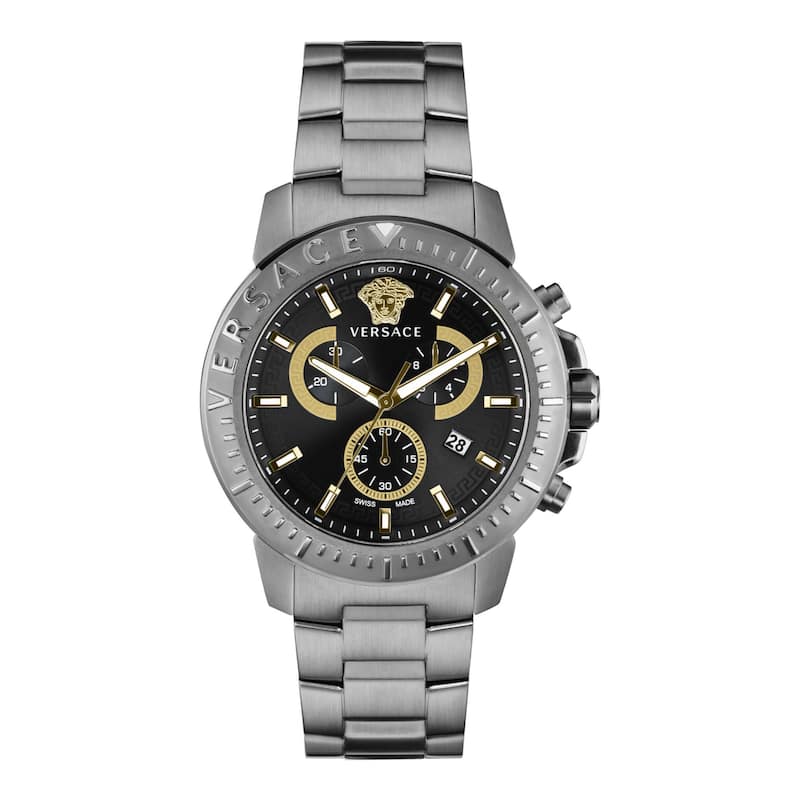 Versace New Chrono Chronograph Watch - Gunmetal