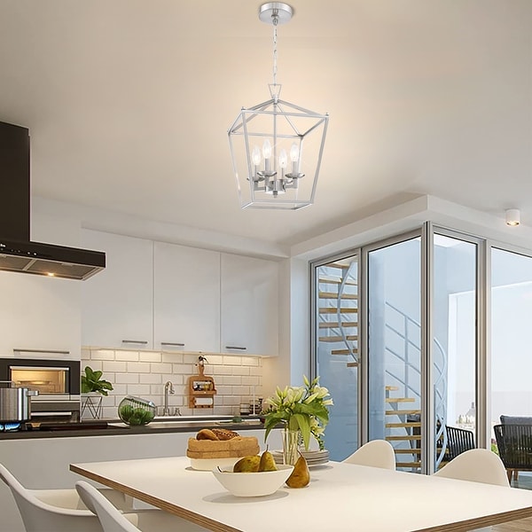 Nickel cage pendant light on sale