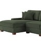 preview thumbnail 20 of 132, 118" W Corduroy L-shape Modular Sectional Sofa with Pillows