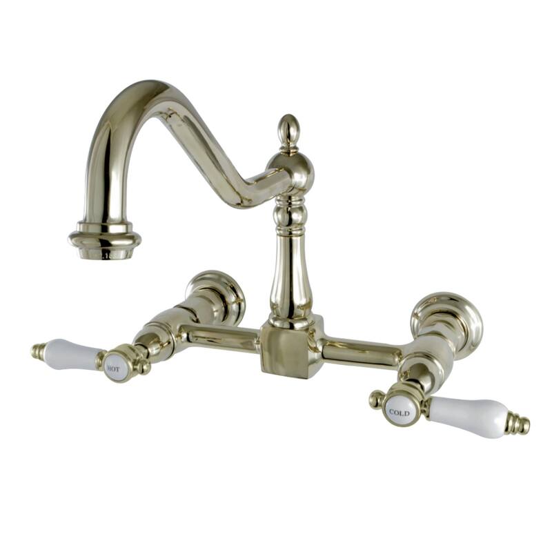 Kingston Brass Bel-Air Wall Mount Bridge Kitchen Faucet