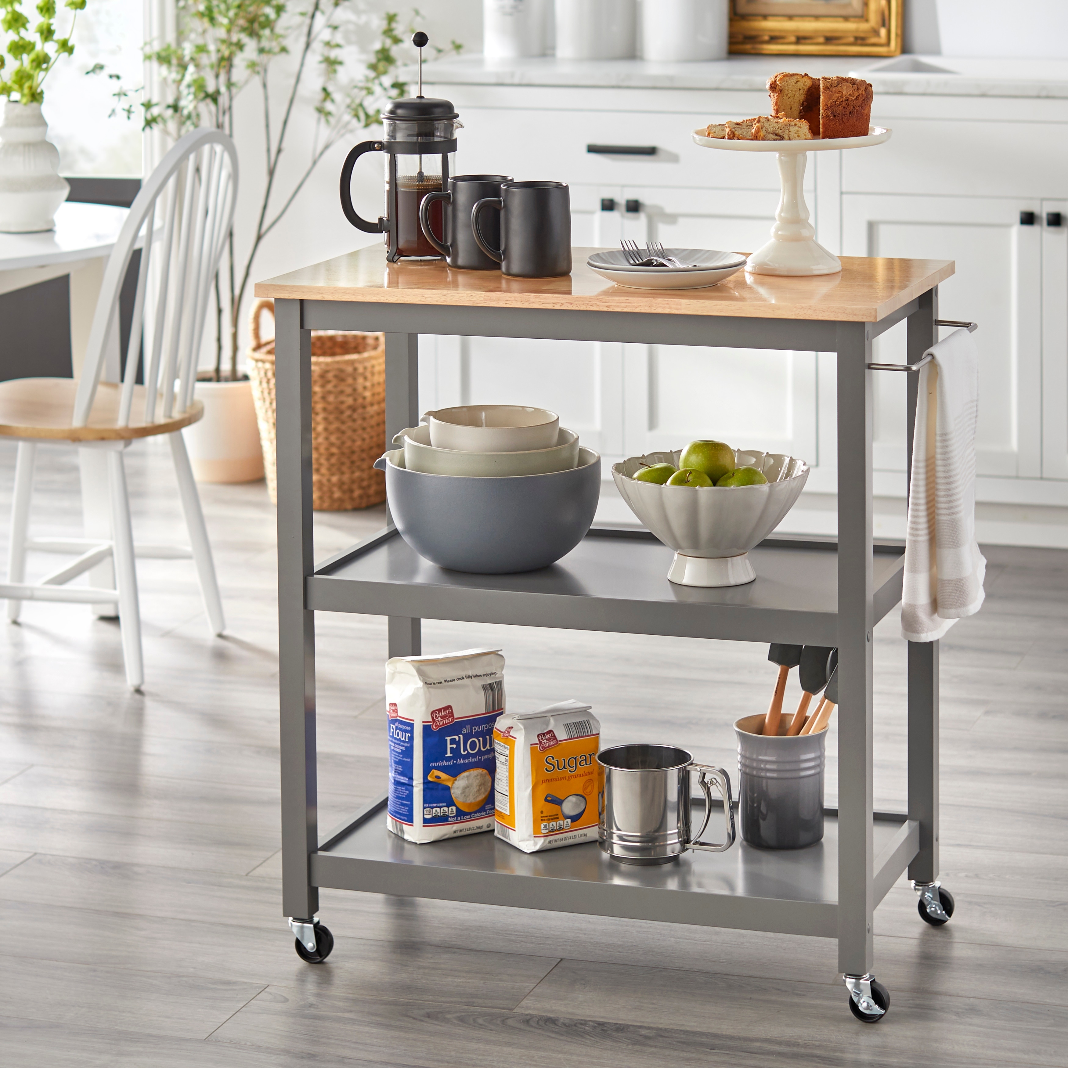 Simple Living Lima Rolling Kitchen Cart - On Sale - Bed Bath & Beyond -  27168363