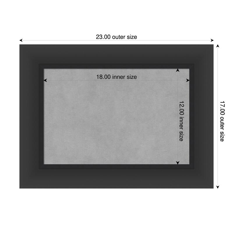 Amanti Art Sloped Black Framed - 23 x 17 in - Sloped Black