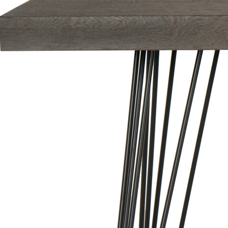 SAFAVIEH Pearlene Mid-Century White/ Black Lacquer Console Table - 55" x 17.5" x 32" - 55Wx18Dx32H