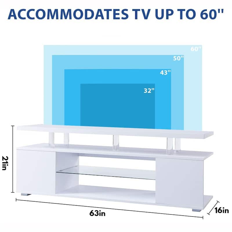 TV Stand/Entertainment Center Media Storage Console Table