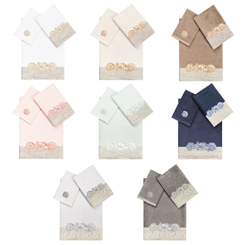 Authentic Hotel and Spa Turkish Cotton Shell Row 3PC Towel Set