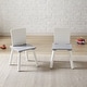 preview thumbnail 6 of 9, VECELO Kids Wood Table and Chair Set (2 Chairs Included)