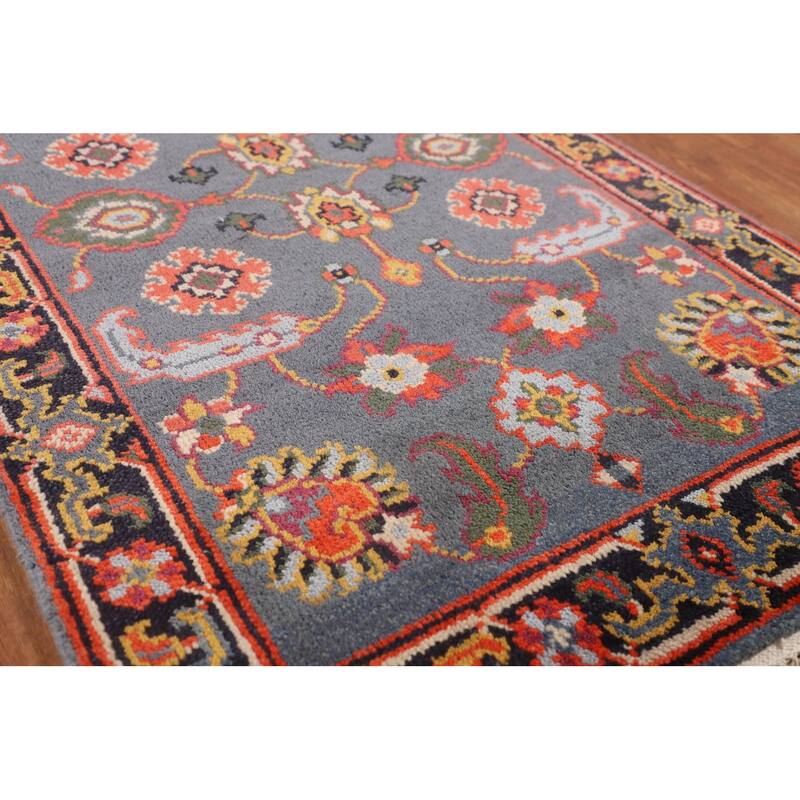 Oushak Indian Foyer Rug Handmade Wool Carpet - 3'0"x 5'0"