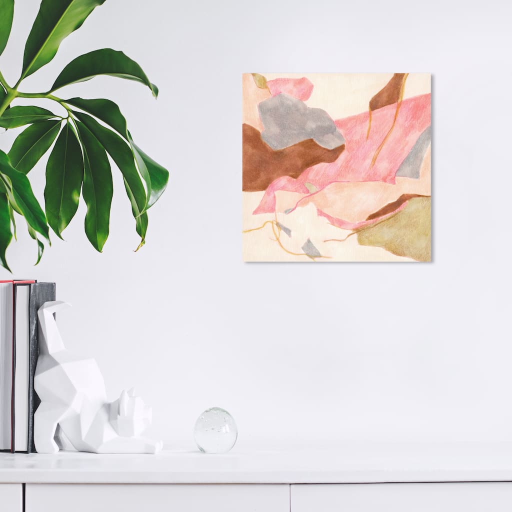 Wynwood Studio Canvas Abstract Grand Pink Canyon Pink and Modern & Contemporary Wall Art Canvas Print