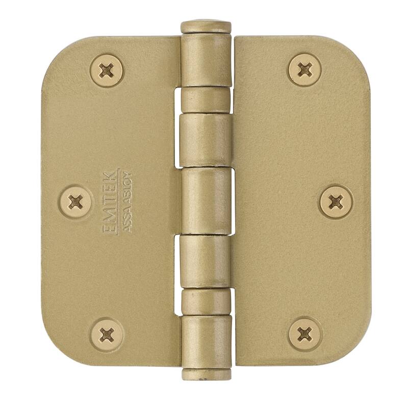 Emtek 3.5" x 3.5" Ball Bearing 5/8" Radius Corners Mortise Hinge -