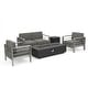 preview thumbnail 34 of 46, Cape Coral 5-piece Outdoor Fire Pit Chat Set by Christopher Knight Home