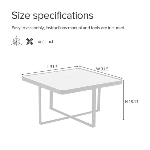Minimalism Square coffee table
