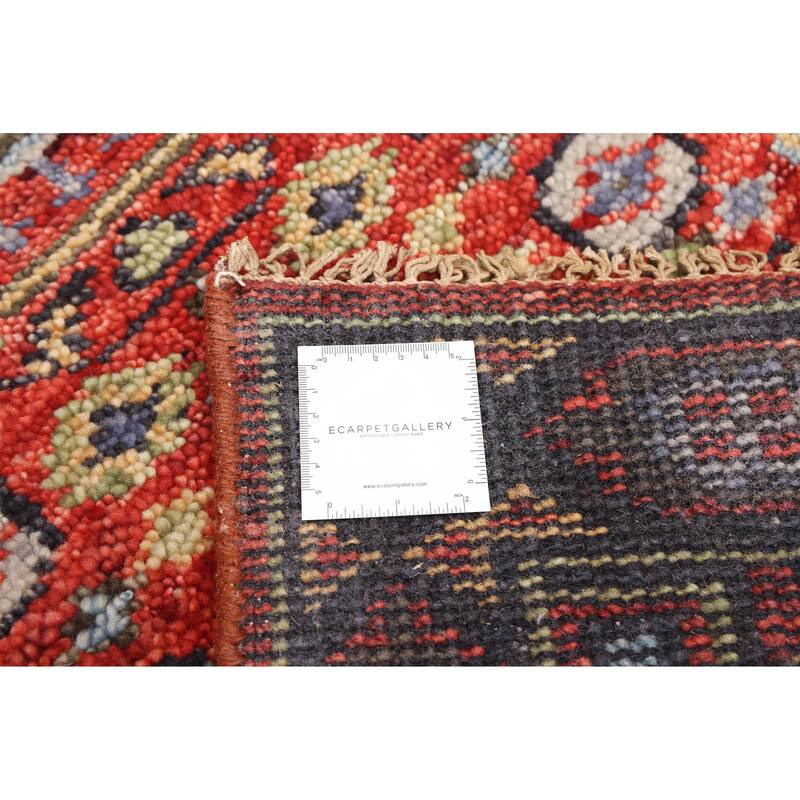 ECARPETGALLERY Hand-knotted Mamluk Red Wool Rug - 2'8 x 7'7